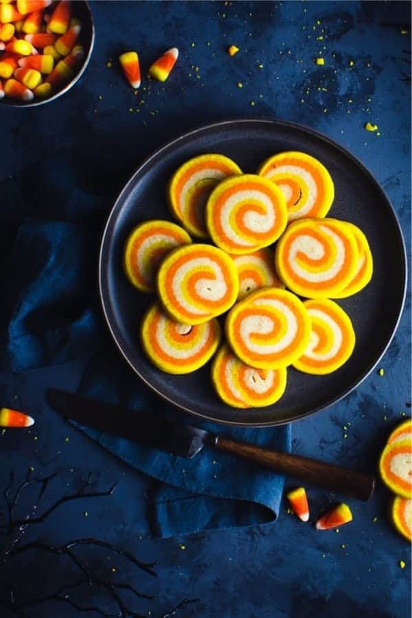 Candy Corn Swirl Cookies