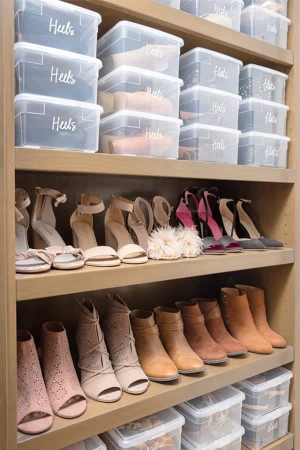 Closet Shoe Organization