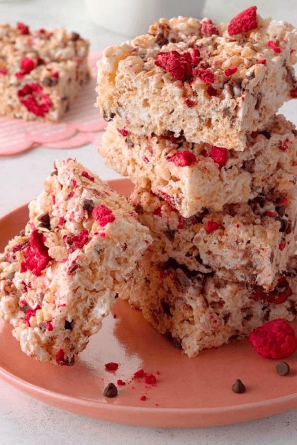 Chocolate-Raspberry Rice Krispies Treats