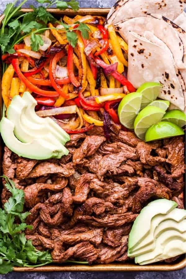 Sheet Pan Steak Fajitas