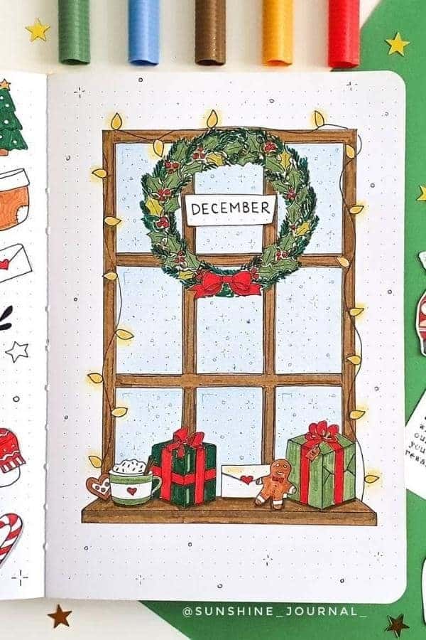 FESTIVE WINDOW SCENE COVER PAGE