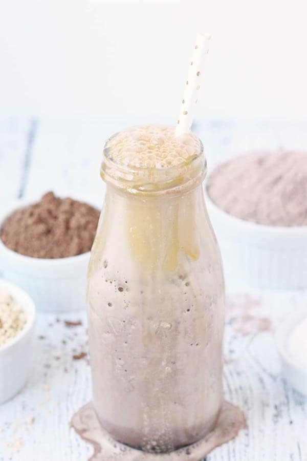 Healthy Chocolate Caramel PB Smoothie