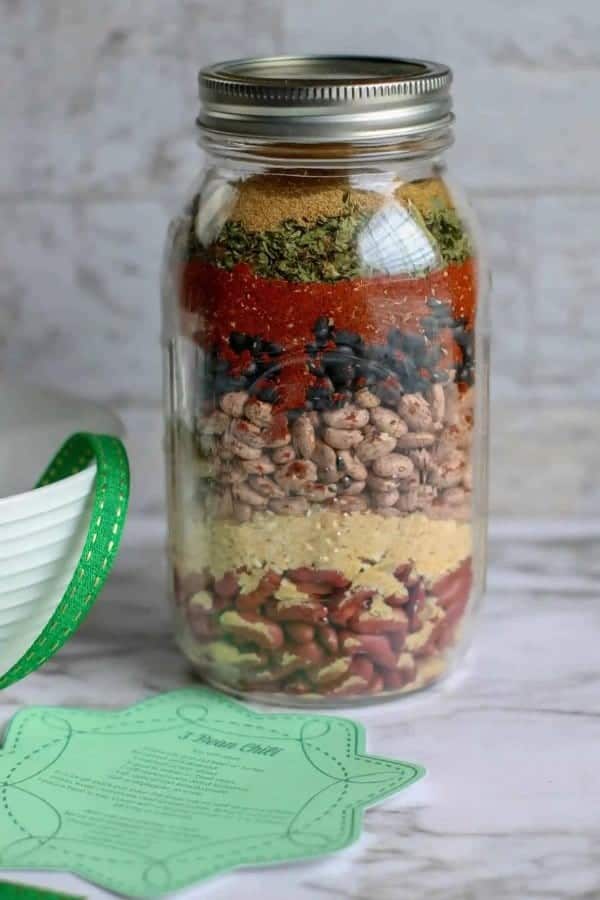 THREE BEAN CHILI MIX GIFT JAR