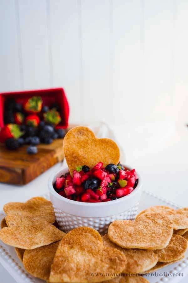 Fruit Salsa with Cinnamon Tortilla Chips