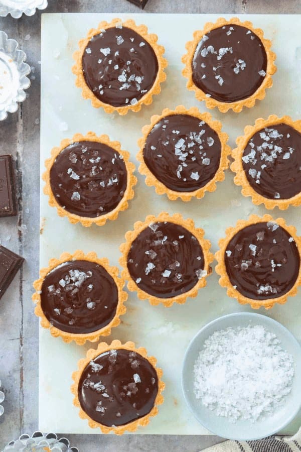 Salted Chocolate Tarts