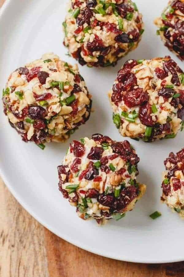 CRANBERRY NUT CREAM CHEESE BALLS