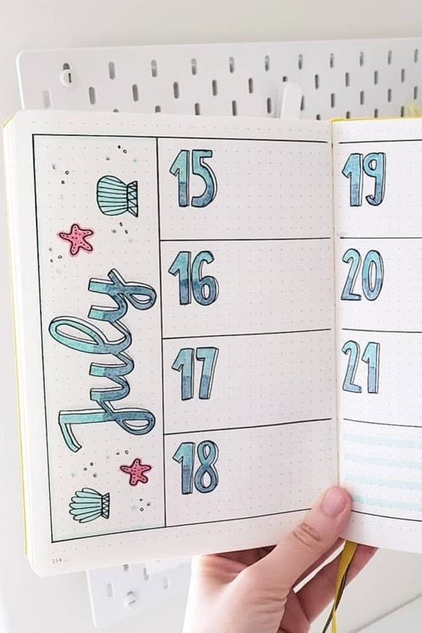 Summery Weekly Spread