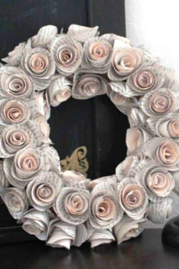 PAPER ROSES WREATH