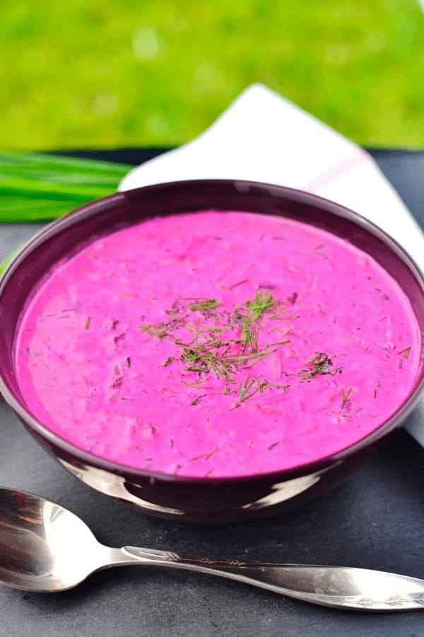 Cold Beet Soup With Yogurt