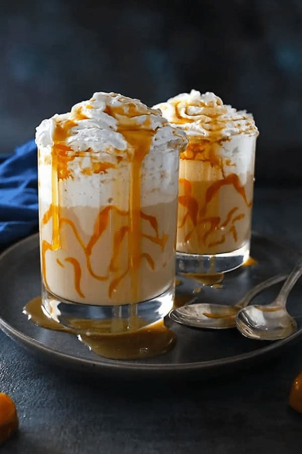 Iced Bourbon Salted Caramel Latte