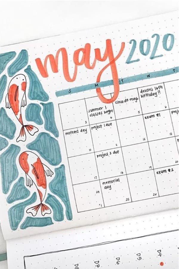 May Monthly Spread