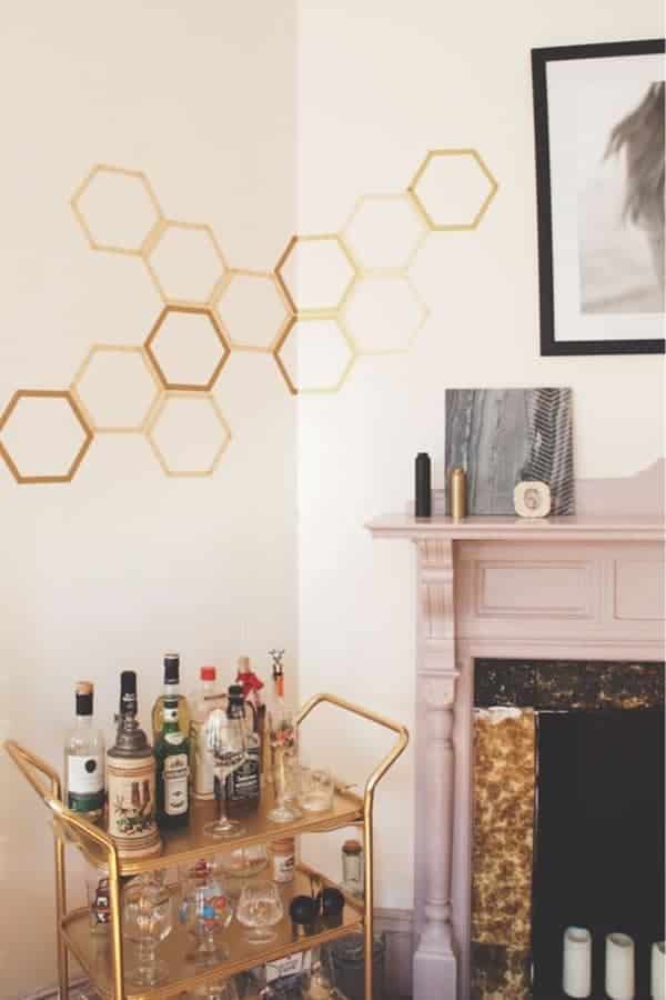 Removable Honeycomb Wall Decal