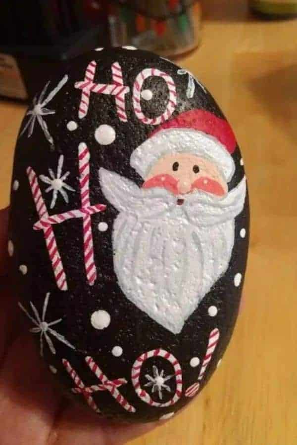 SANTA HOHOHO PAINTED ROCK