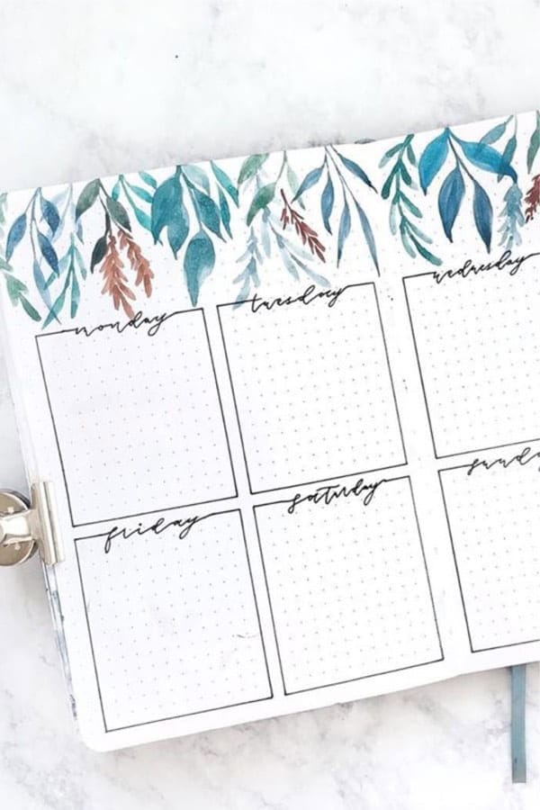 Square September Weekly Layout