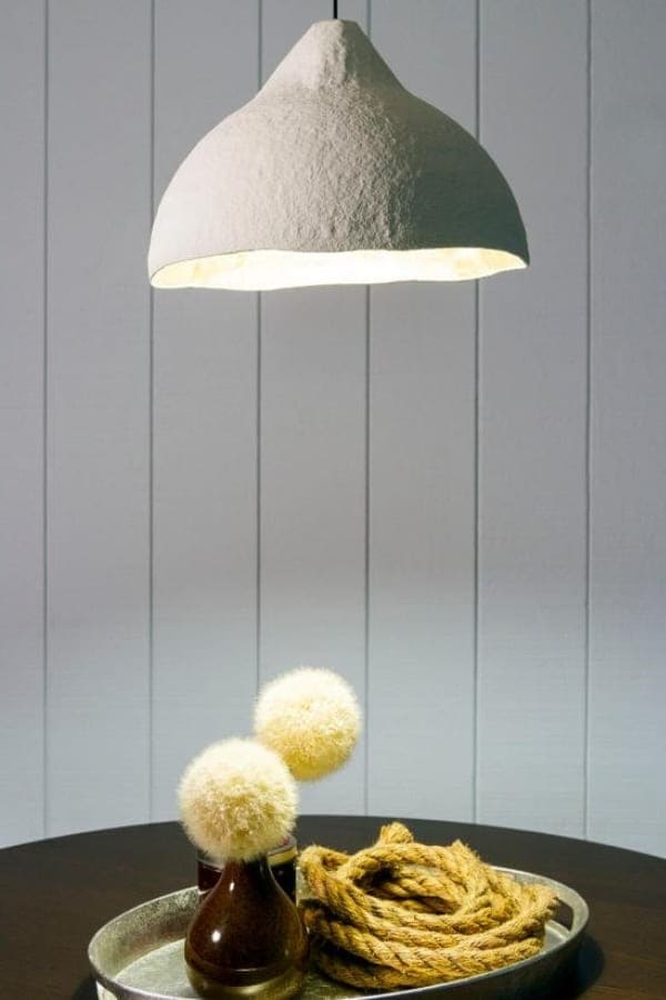 PAPER MACHE PENDANT LIGHT