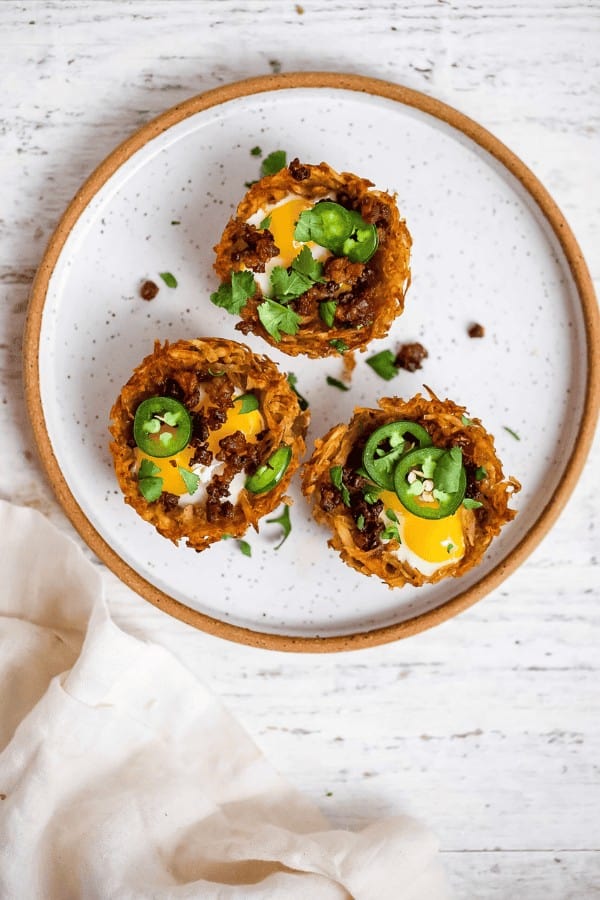 Hash Brown Egg Nests