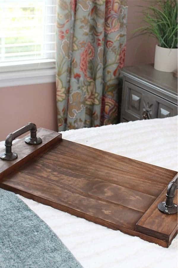 DIY Stained Wood Tray