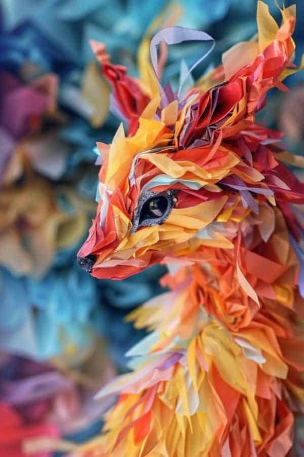 TISSUE PAPER ANIMAL CRAFTS