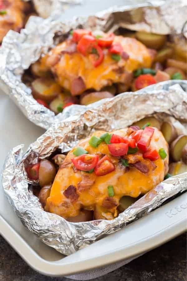 Easy Monterey Chicken Foil Packets