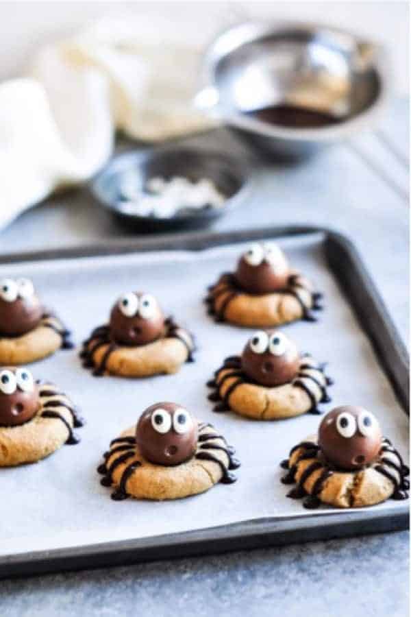 Peanut Butter Spide Cookies