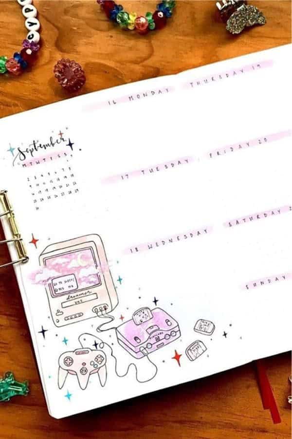 Light Pink September Spread