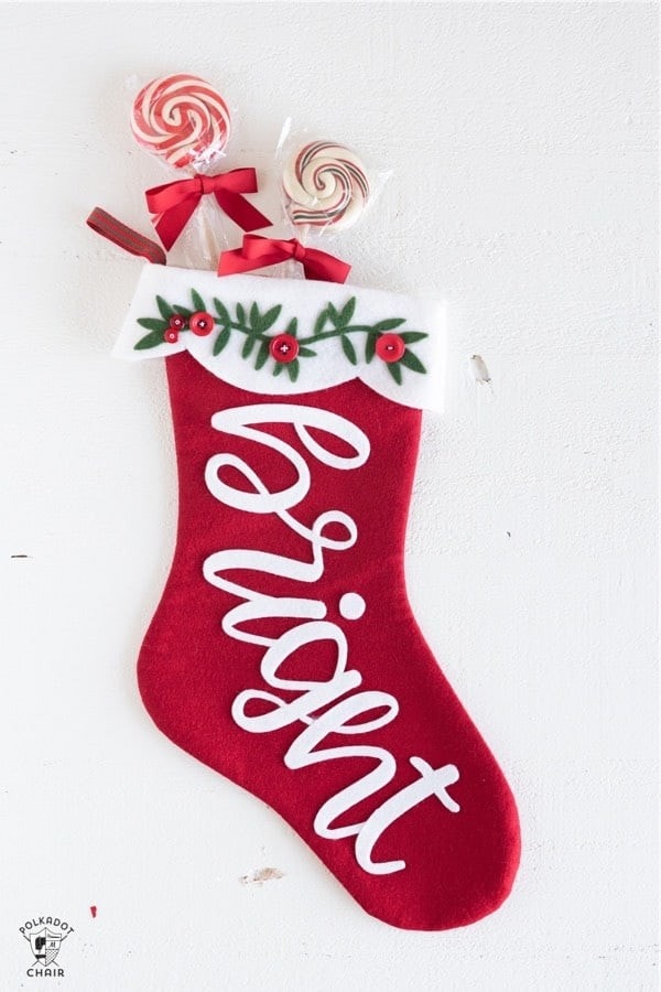 Merry & Bright Christmas Stocking Pattern