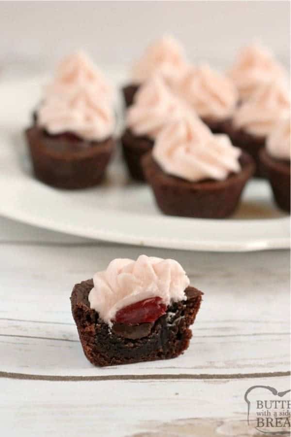 Chocolate Cherry Brownie Bites