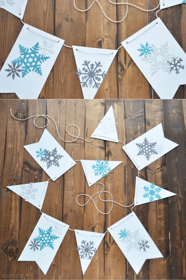 25 Winter Snowflake Banner