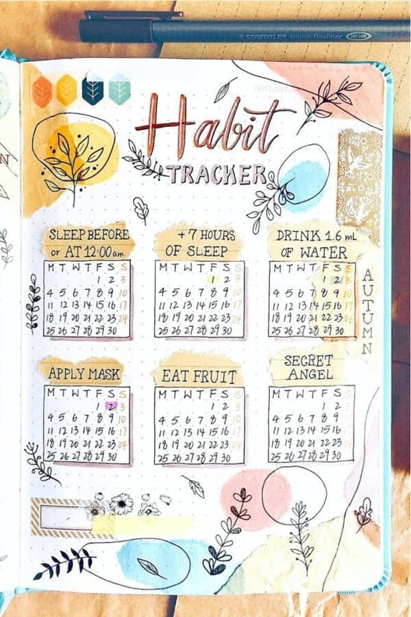 Scrapbook November Tracker