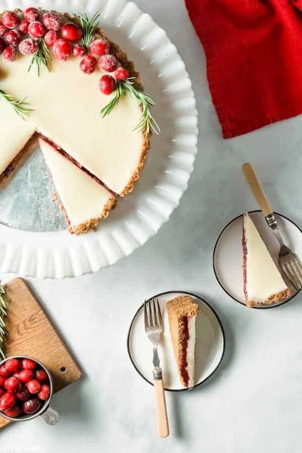 WHITE CHOCOLATE CRANBERRY TART