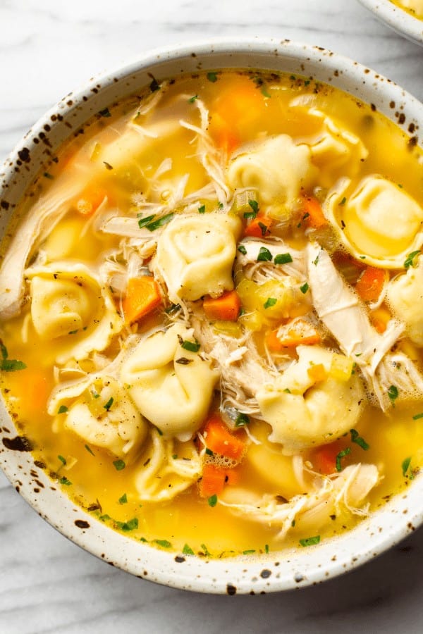 Easy Chicken Tortellini Soup