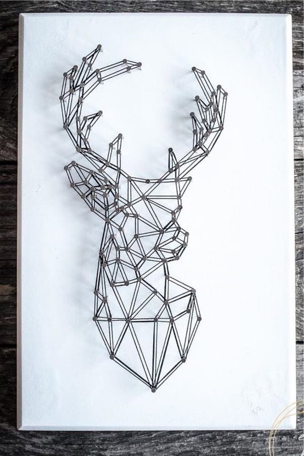 Geometric Deer String Craft