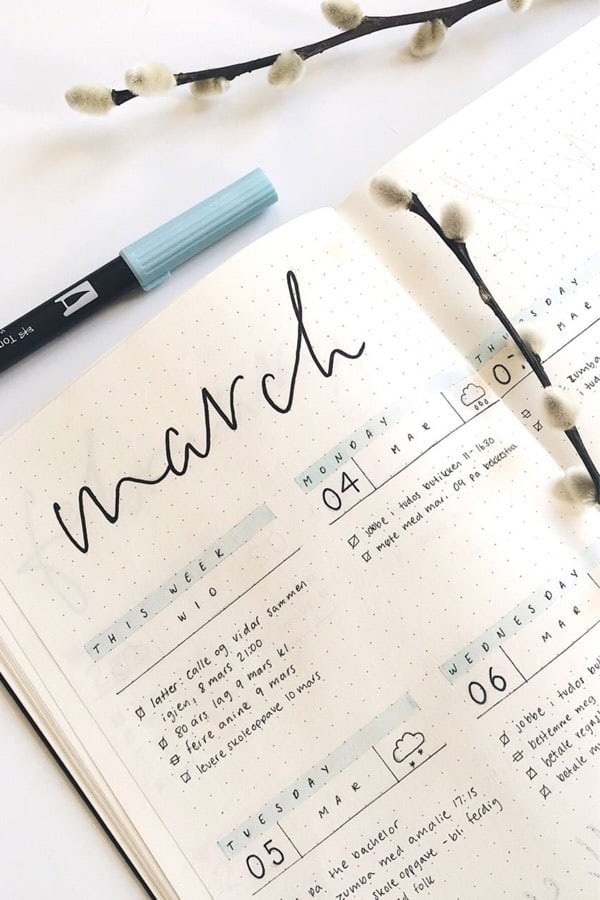 Simple March Weekly