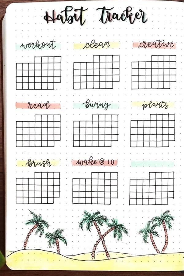 Palm Tree Habit Tracker