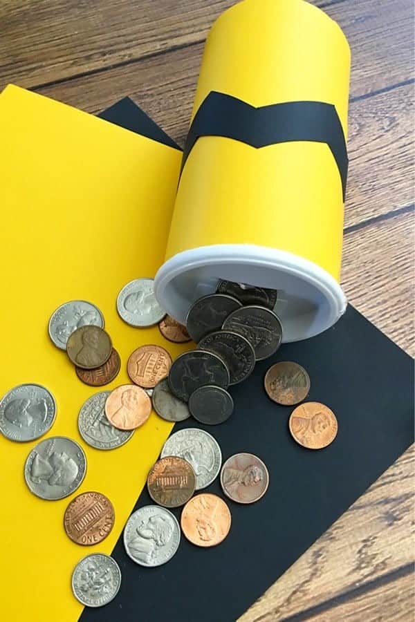 DIY Charlie Brown Coin Bank