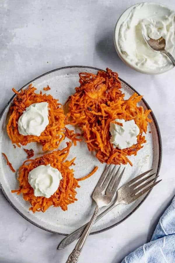 SWEET POTATO LATKES