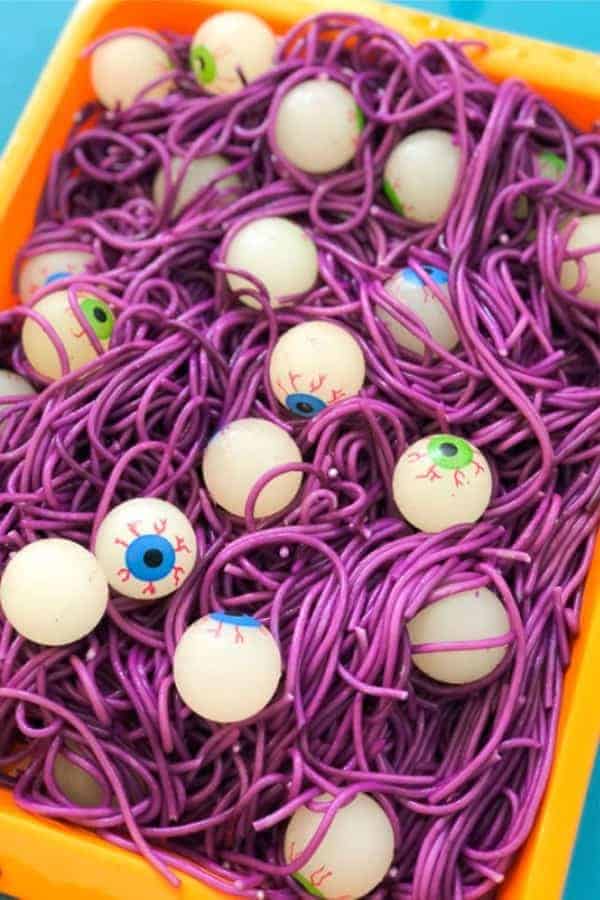 Eyeball Halloween Sensory Bin