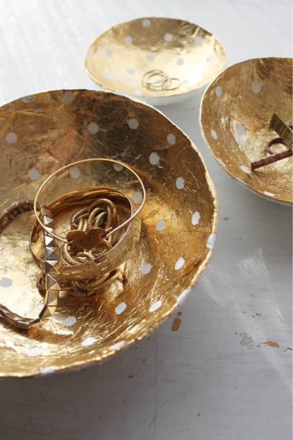 Gold Leaf Paper Bowls