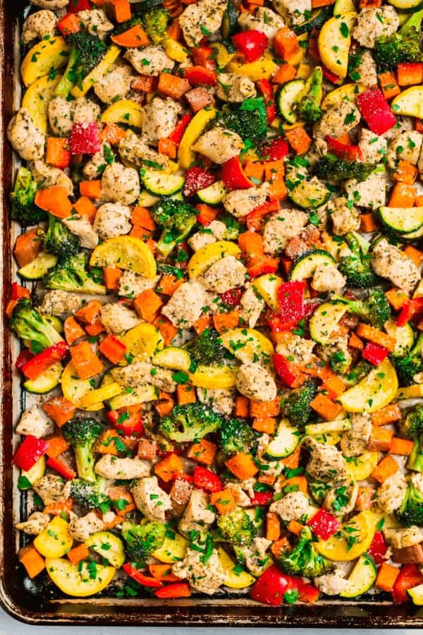 Chicken Rainbow Vegetables