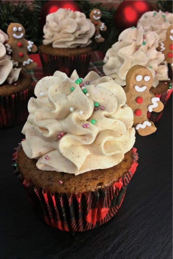 Gingerbread Men Cupcakes