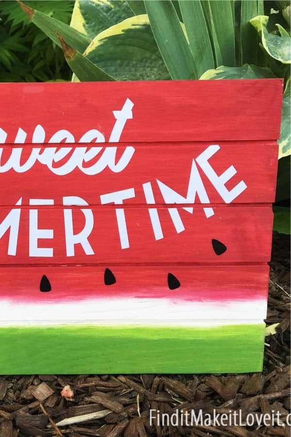 Sweet Summertime Watermelon Sign