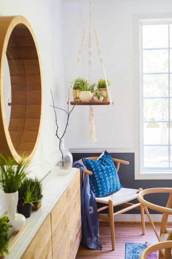 Floating Macrame Shelf