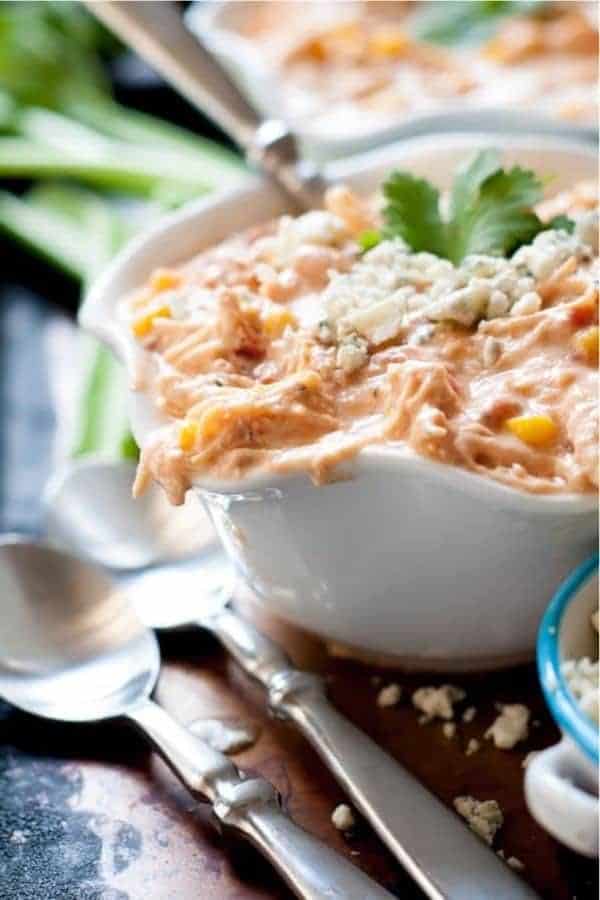 Slow Cooker Buffalo Chicken Chili