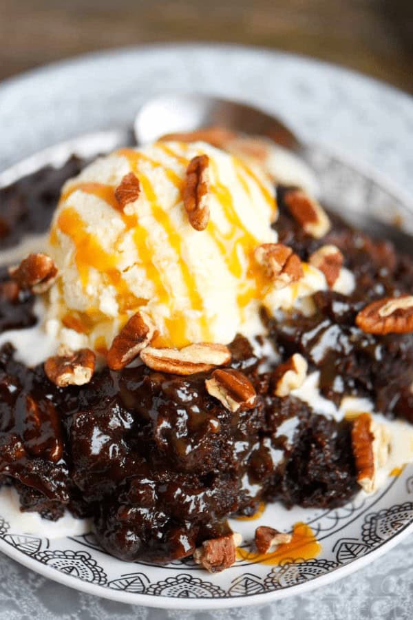 Hot Fudge Turtle Brownies