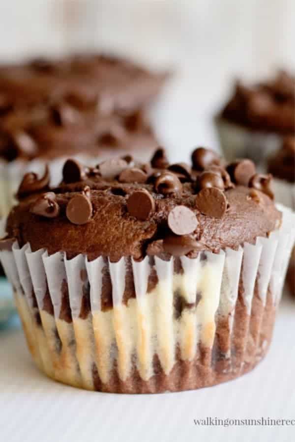 Cheesecake Chocolate Chip Muffins