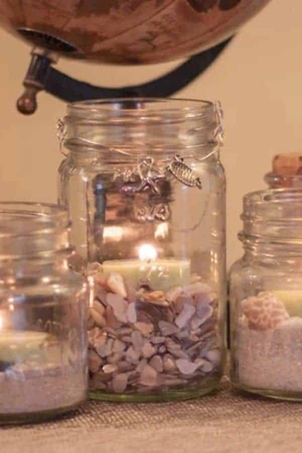 MASON JAR TEA LIGHT HOLDERS