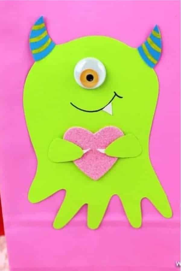 Valentines Treat Bags Monster Style