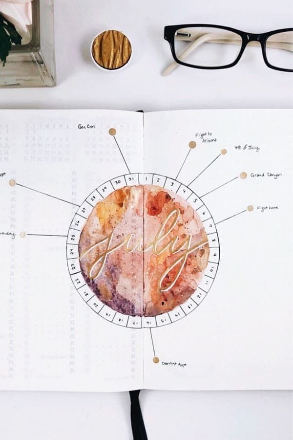 July Space Monthly Layout