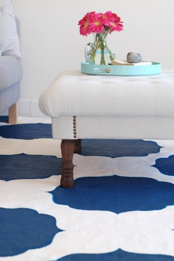 MOROCCAN STENCILED RUG DIY