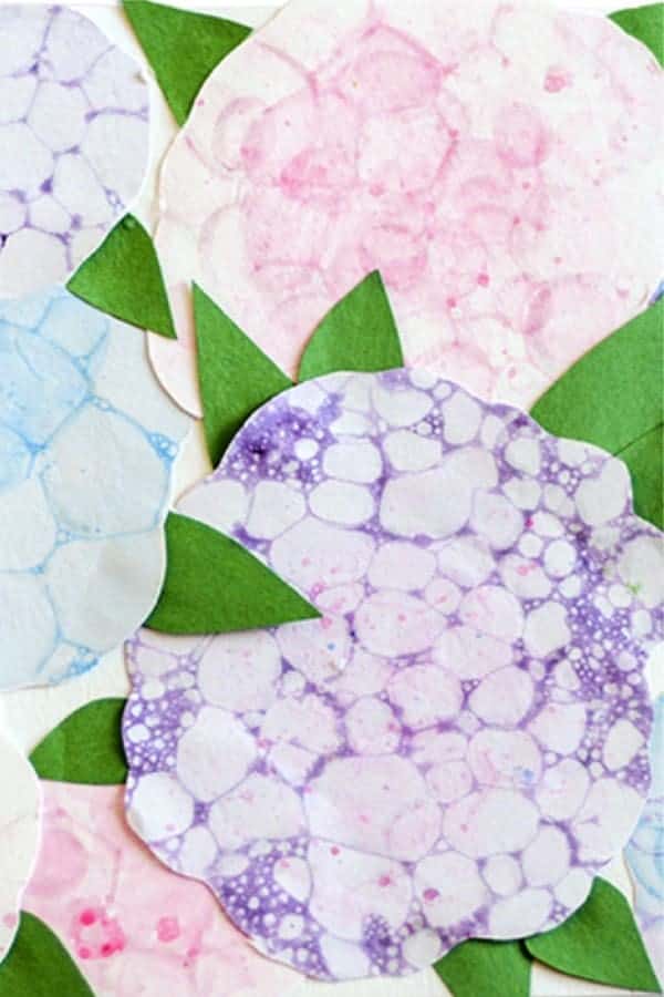 Bubble Paint Flowers Craft for Kids